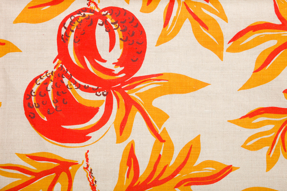 BREADFRUIT - Red on linen (6m) - Image 5