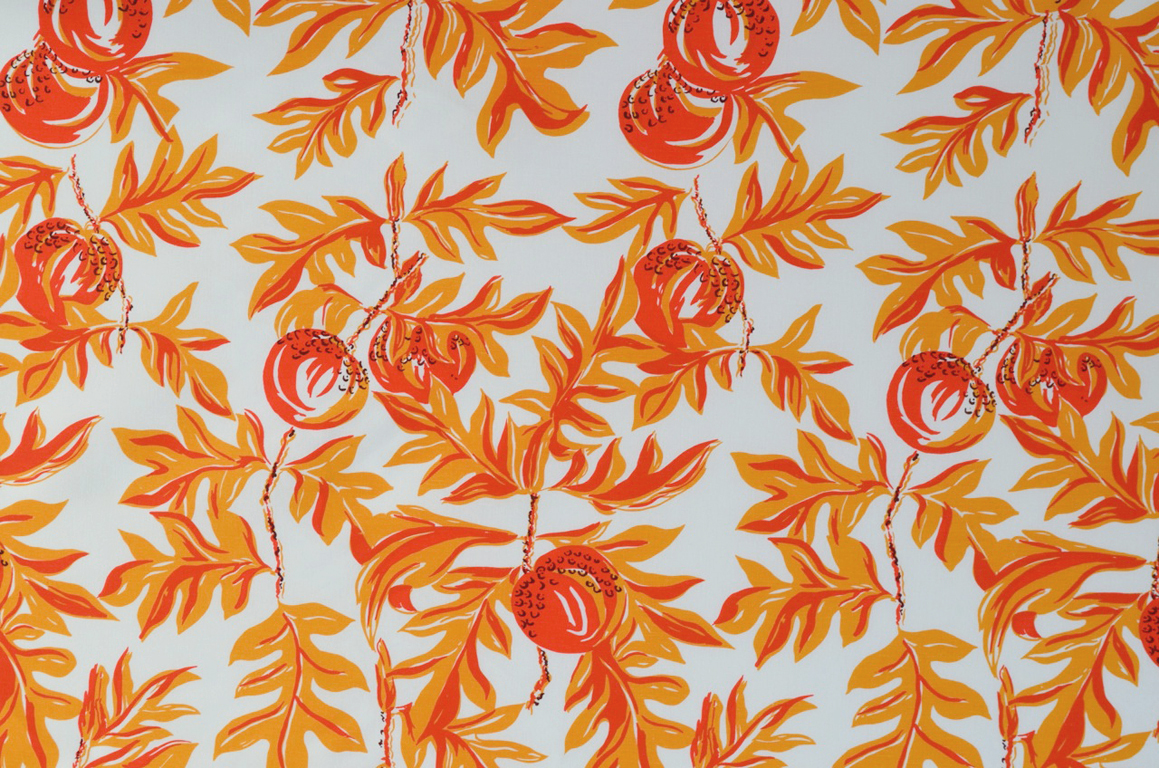 BREADFRUIT - Red on linen (6m) - Image 3