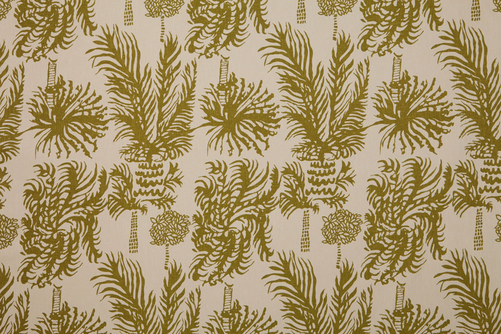 PALMS 2 - Saffron on linen (1.1m) - Image 2