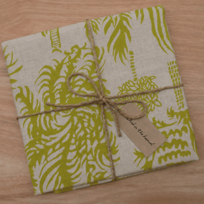 PALMS 2 - Chartreuse on linen (1.05m)