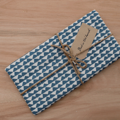 MALIGOE - Indigo on linen (0.96m)