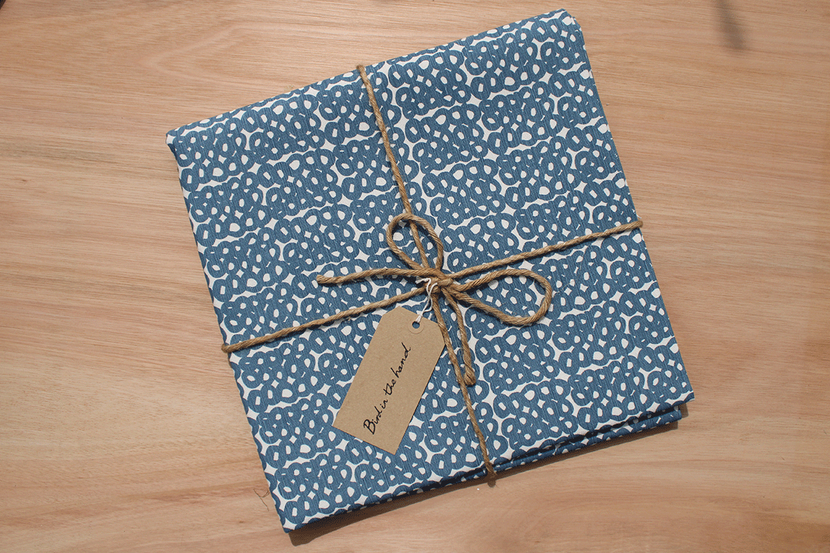 RINGS - Indigo on cotton linen union (3m)