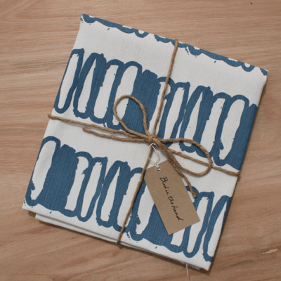 STACKS - Indigo on cotton-linen union (1.97m)